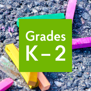 Grades K-2 chalk art