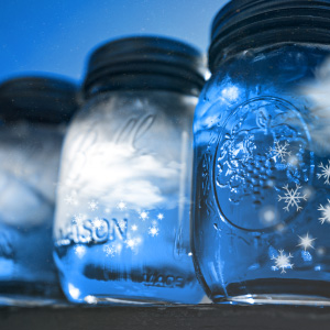 snow storm jar image