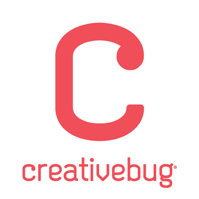 Creativebug logo: bright pink C on white