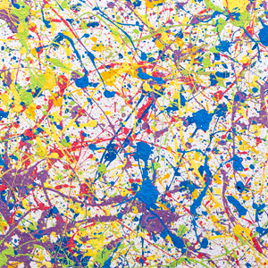 Abstract splatter painting
