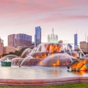 A view of the Chicago skyline