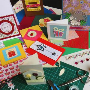 A variety of colorful paper cards